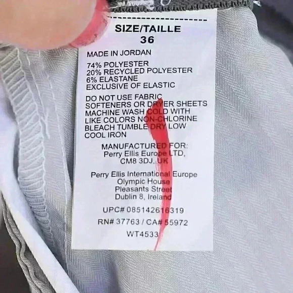 NWT Ben Hogan Perf. UPF 50 Sun Protect Size 36 white/grey stripe golf shorts - Picture 12 of 14